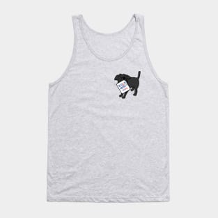 Small Dog with Biden Harris 2024 Sign Tank Top